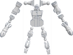  Chessbot hero (formerly action chess v3)  3d model for 3d printers