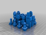  Chessbot hero (formerly action chess v3)  3d model for 3d printers