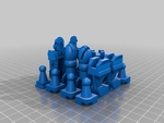Modelo 3d de Chessbot héroe (anteriormente acción de ajedrez v3) para impresoras 3d