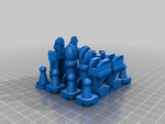  Chessbot hero (formerly action chess v3)  3d model for 3d printers