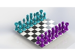 Modelo 3d de Juego de ajedrez para impresoras 3d