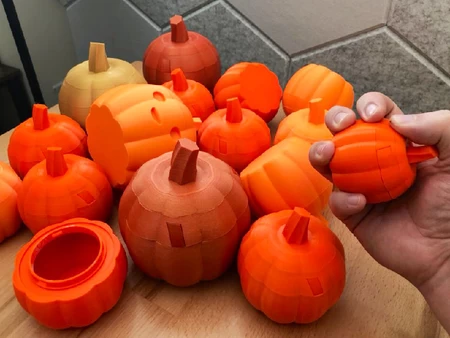  Twist lock pumpkin  3d model for 3d printers