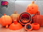  Twist lock pumpkin  3d model for 3d printers