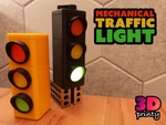  Mechanical traffic light  3d model for 3d printers