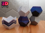  Snappy dodecahedron box  3d model for 3d printers