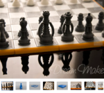 Modelo 3d de De ajedrez y tablero de ajedrez para impresoras 3d