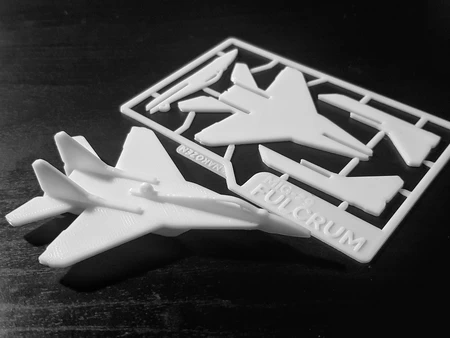  Mig-29 fulcrum kit card  3d model for 3d printers