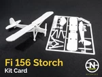 Fi 156 storch kit card  3d model for 3d printers