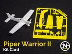  Piper warrior ii kit card  3d model for 3d printers
