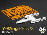  Y-wing kit card redux  3d model for 3d printers
