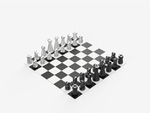 Modelo 3d de Look minimalista juego de ajedrez para impresoras 3d