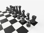 Modelo 3d de Look minimalista juego de ajedrez para impresoras 3d