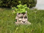  Cartoon-style tree face planter  3d model for 3d printers