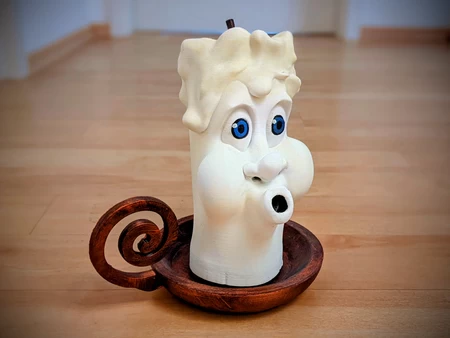  Funny cartoon christmas candle ( no 2 of 4)  3d model for 3d printers