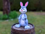  Cartoon bunny for your garden  3d model for 3d printers