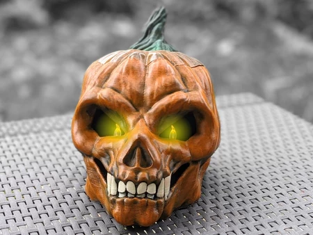 Modelo 3d de Linterna del rey de la calabaza de miedo para impresoras 3d