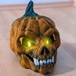 Modelo 3d de Linterna del rey de la calabaza de miedo para impresoras 3d