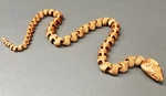 Modelo 3d de Serpiente articulada con escamas para impresoras 3d