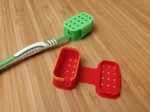 Modelo 3d de Estuche de cepillo de dientes de viaje ligero para impresoras 3d