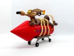 Modelo 3d de Wile e. coyote para impresoras 3d