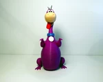  Dino flintstone  3d model for 3d printers