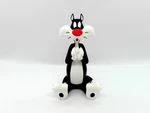  Sylvester the cat  3d model for 3d printers