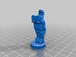  Antique chess pieces #chess  3d model for 3d printers