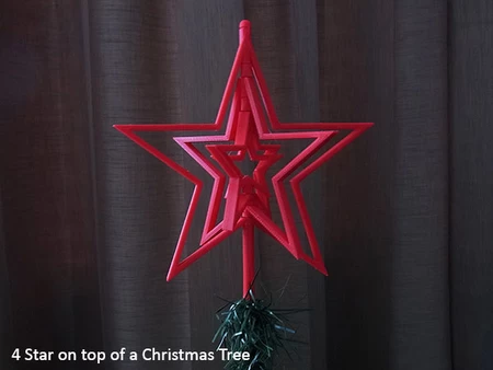  Spinning christmas star  3d model for 3d printers