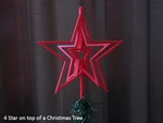 Modelo 3d de Estrella de navidad giratoria para impresoras 3d