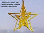  Spinning christmas star  3d model for 3d printers