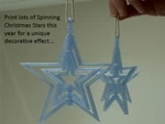  Spinning christmas star  3d model for 3d printers