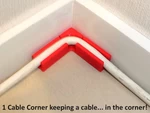  Cable corners... keep cables in corners!  3d model for 3d printers