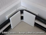 Modelo 3d de Esquinas de cable... ¡mantenga los cables en las esquinas! para impresoras 3d