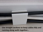  Cable corners... keep cables in corners!  3d model for 3d printers