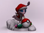 Modelo 3d de Mew navidad para impresoras 3d