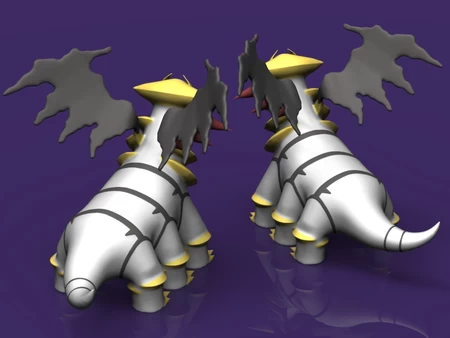  Pokemon giratina hd  3d model for 3d printers