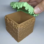  Minecraft grass block container  3d model for 3d printers