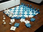 Modelo 3d de Micro juego de ajedrez staunton para impresoras 3d