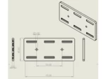  Wall support for outlet line  3d model for 3d printers