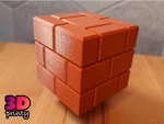  Print-in-place twisty puzzle box - brick block  3d model for 3d printers