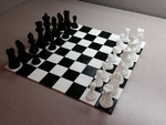 Modelo 3d de Complemento en forma de ajedrez/tablero de juego para impresoras 3d