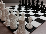  Snap fit chess/game board  3d model for 3d printers