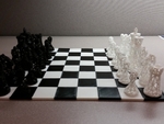  Snap fit chess/game board  3d model for 3d printers