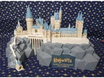 Modelo 3d de Castillo de hogwarts (3 partes para letra grande) para impresoras 3d