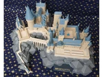 Modelo 3d de Castillo de hogwarts (3 partes para letra grande) para impresoras 3d