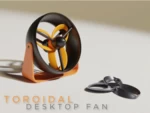 Modelo 3d de Ventilador usb de escritorio toroidal blade para impresoras 3d