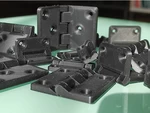  Hinges 180° and 270° - 34 sizes, all purpose, print-in-place, ready-to-print  3d model for 3d printers