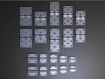  Hinges 180° and 270° - 34 sizes, all purpose, print-in-place, ready-to-print  3d model for 3d printers