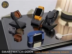  Universal smartwatch dock - apple, google, samsung, amazfit etc.  3d model for 3d printers