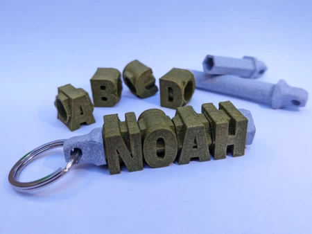  Customizable fidget name keychain spinner  3d model for 3d printers